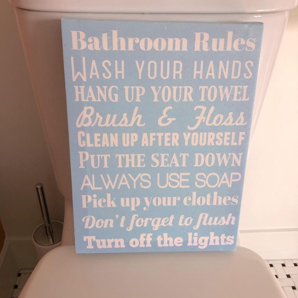 Bathroom wall art